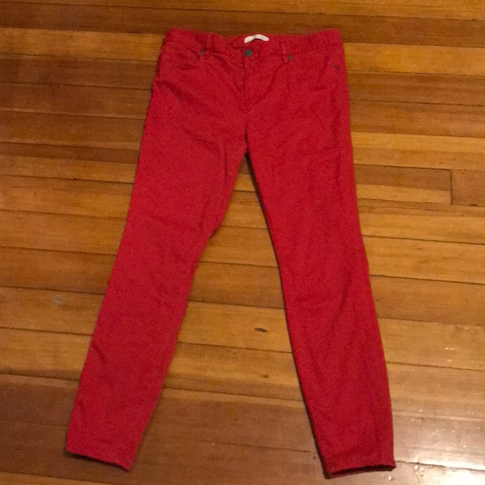 Ann Taylor Loft Red Modern Skinny 12/31